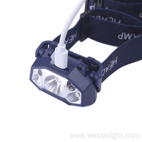 Waterproof LED Headlamp Gesture Sensing Headlight